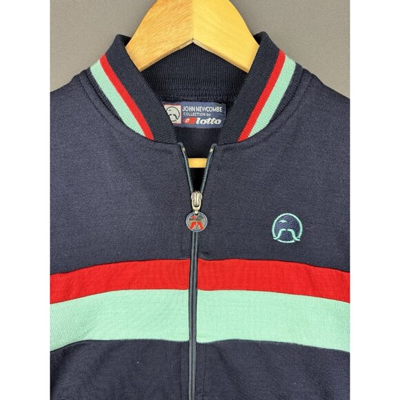 Vintage 90s Lotto John Newcombe Tennis Collection Full Zip Sweater Rare - Picture 3 of 11